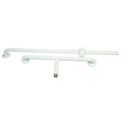 AKW T-Shape White Epoxy Coated Grab Rail - 1100 x 300 x 300mm
