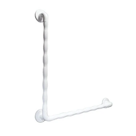 AKW 1600 Series White 90° Natural Grip Plastic Grab Rail 1 AKW 1600 Series White 90° Natural Grip Plastic Grab Rail
