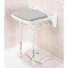 AKW 2000 Series Standard Fold-Up Shower Seat with Pad - Grey