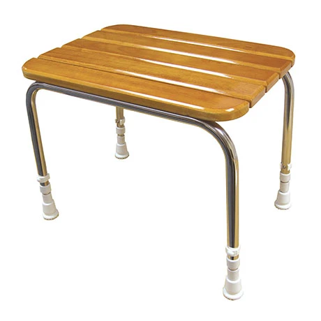 AKW Wooden Slatted Shower Stool 1 AKW Wooden Slatted Shower Stool