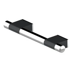 AKW Onyx 300mm Black and Chrome Straight Grab Rail