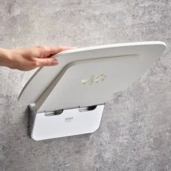 Mira Premium Folding Wall Mounted Shower Seat - White/Chrome - 2.1731.001 -Assisted Living Bathrooms Store 2.1731.001 A2 460