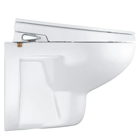 Grohe Bau 2-in-1 Manual Bidet Seat & Rimless Wall Hung Toilet + FREE TOILET ROLL HOLDER 4 Grohe Bau 2-in-1 Manual Bidet Seat & Rimless Wall Hung Toilet + FREE TOILET ROLL HOLDER - Image 4