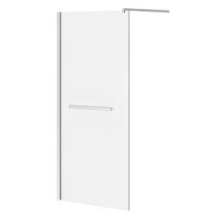 Matrix 10mm Glass Wetroom Screen (850 x 1900mm) inc. Chrome Retaining Arm