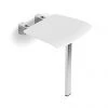 HiB White Shower Seat with Support Leg - ACSSWHI02