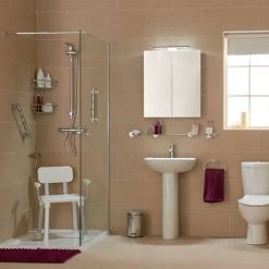 Croydex Grab N Grip 680mm Support Rail Grab Bar - Chrome - AP530741 -Assisted Living Bathrooms Store AP530541 lrg1 460 1