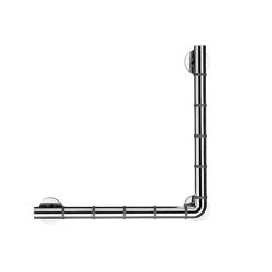 Croydex Grab N Grip L-Shaped 480mm Rail Grab Bar - Chrome - AP531041