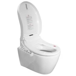 Loxley Wall Hung Smart Toilet with Bidet Wash Function, Heated Seat + Dryer -Assisted Living Bathrooms Store BWH4 3TSB n detail4 460 1