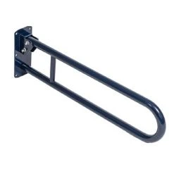 Bristan - 800mm Hinged Grab Rail - Blue Aluminium - GRAB-H-B