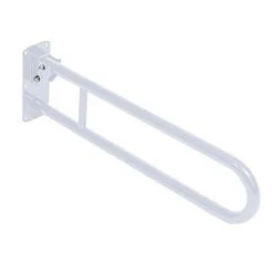 Bristan - 800mm Hinged Grab Rail - White Aluminium - GRAB-H-W