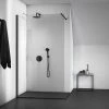 Ideal Standard Connect 2 Silk Black 1200mm Wetroom Panel + Straight Bracing Bracket