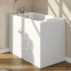 Milton Walk In 1210mm Deep Soak Bath inc. Front + End Panels
