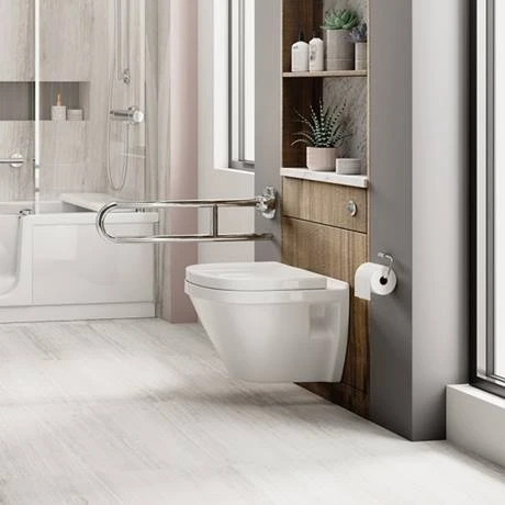 Milton 650mm Stainless Steel Folding Grab Rail 2 Milton 650mm Stainless Steel Folding Grab Rail - Image 2