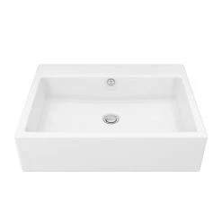 Milton 600 x 460 Wall Hung Rectangular Basin (0 Tap Hole)