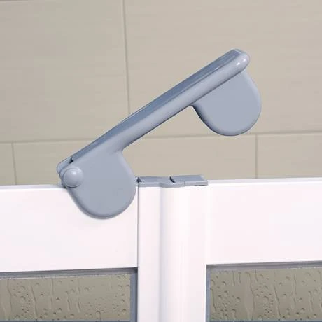 Milton White Front Access Half Height Twin Bi-Fold Inline Shower Doors - Right Hand 3 Milton White Front Access Half Height Twin Bi-Fold Inline Shower Doors - Right Hand - Image 3